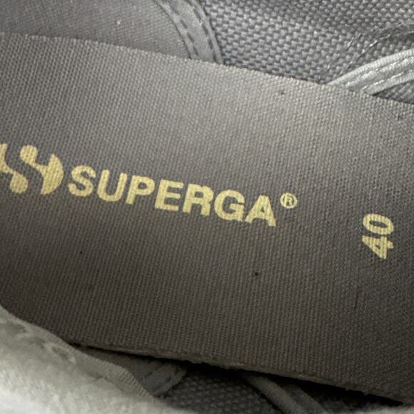 Superga 2750 COTU Classic Sneakers Gray Canvas Unisex Size 40 USW 9 USM 7.5 - Picture 6 of 7